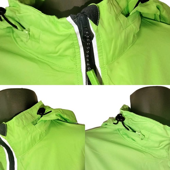 SILVINI Jacket VETTE Mens Neon Green Cycling Running Active Windbreaker NEW - Picture 5 of 12